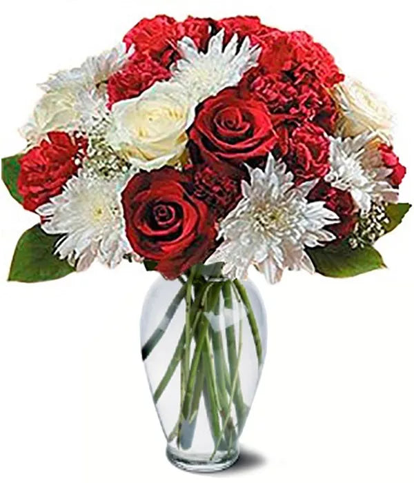 Never Tear Us Apart Thinking of You Roses Bouquet with Wine