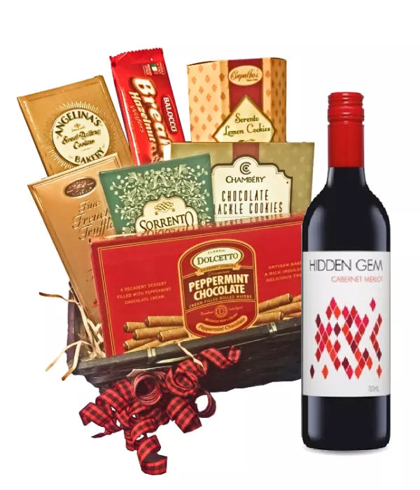 Great Southern Land Birthday Mixed Bouquet with Wine