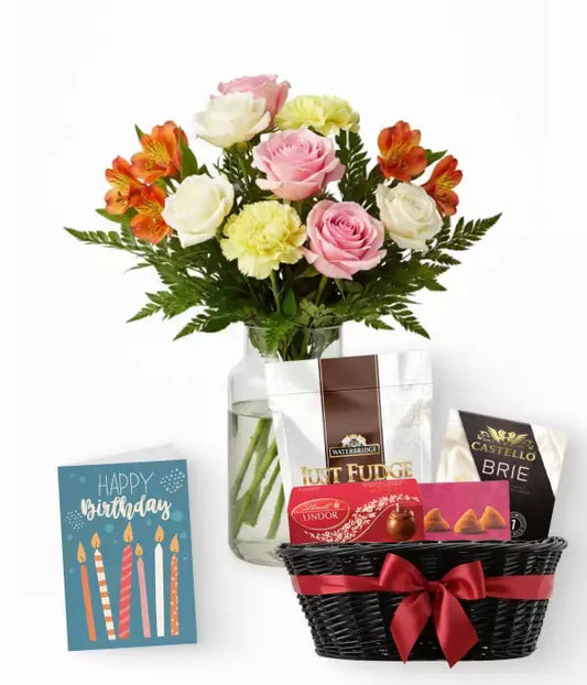 Waltzing Matilda Birthday Roses Bouquet with Beer Townsville