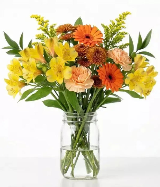 True Blue Sympathy Carnations Bouquet in Vase