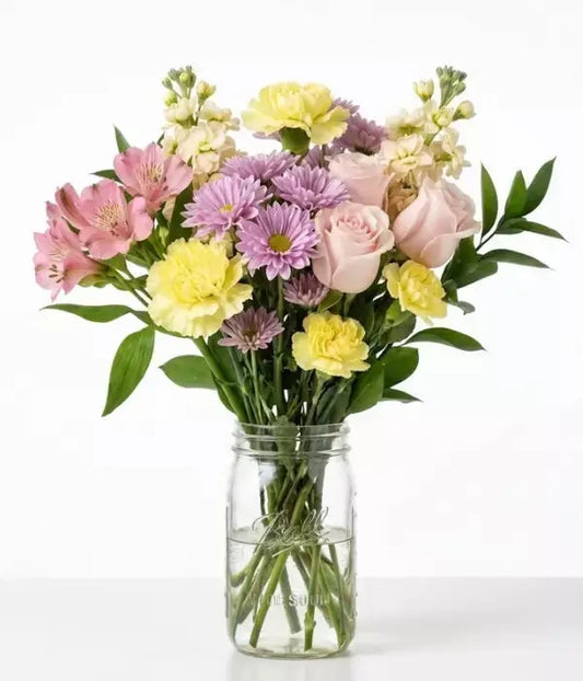 Waltzing Matilda Just Because Roses Bouquet in Vase Taree