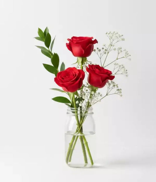 Waltzing Matilda Romance Roses Bouquet with Wine