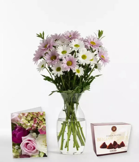 Possum Magic Birthday Daisies Bouquet with Chocolates