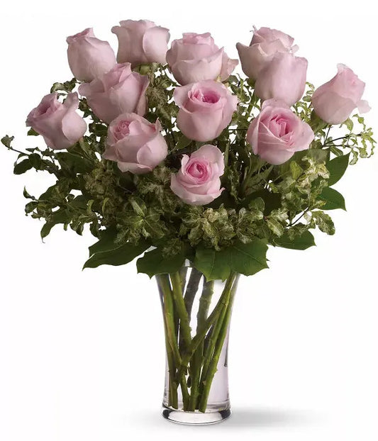 Dozen Long Stemmed Pink Roses From You Flowers Aus