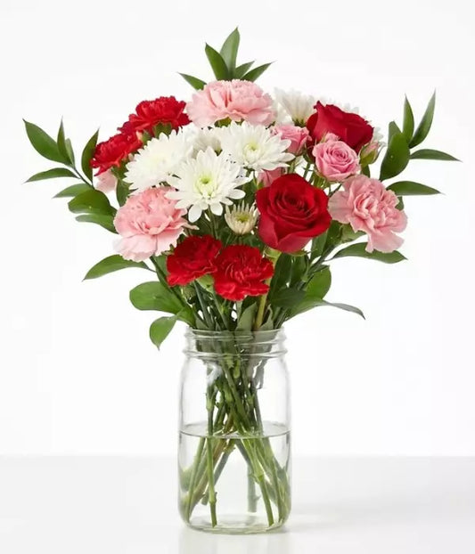 Great Southern Land Romance Roses Bouquet with Beer Alpine