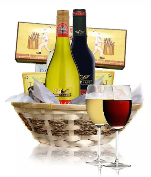 Deluxe Wine & Cheese Duo Hamper From You Flowers Aus