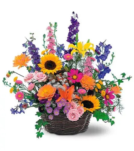 Summer Flower Basket From You Flowers Aus