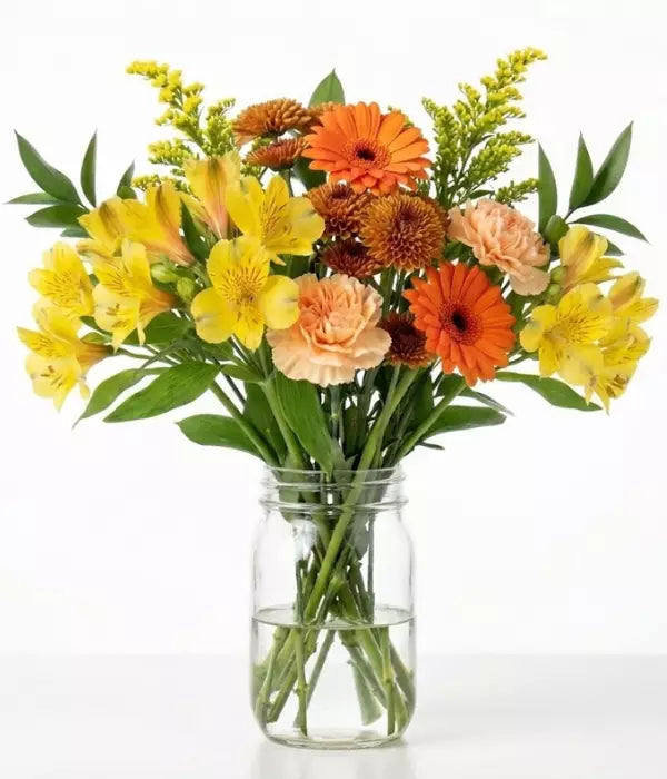 True Blue Sympathy Carnations Bouquet in Vase