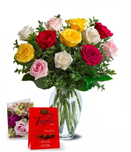 Mother'S Day Rose Special 12 Assorted Roses From You Flowers Aus