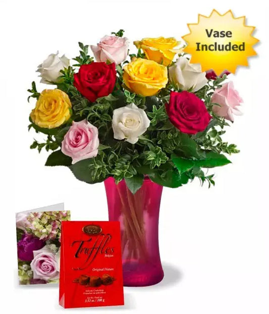 Mother'S Day Rose Special 12 Assorted Roses From You Flowers Aus