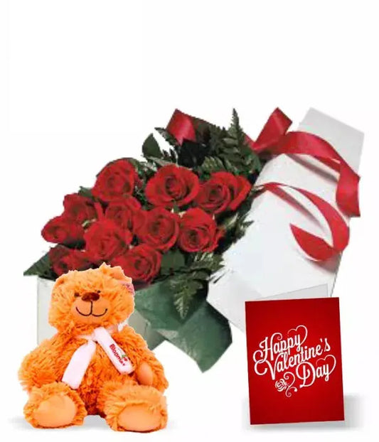 Dozen Boxed Red Roses Combo From You Flowers Aus