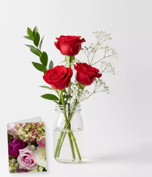 Down Under Birthday Roses Bouquet with Wine Noosa