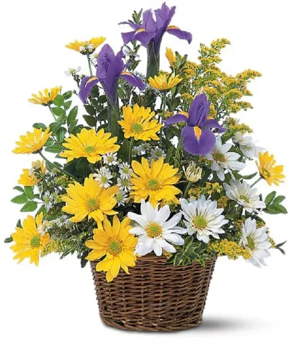 Smiling Floral Basket From You Flowers Aus