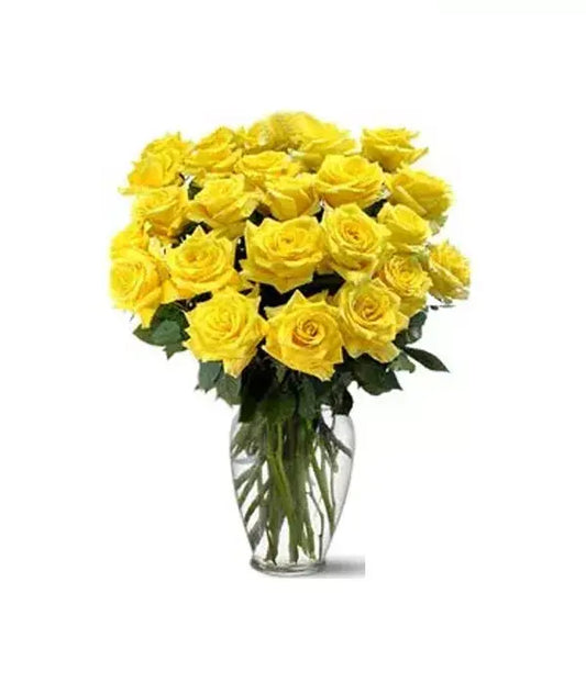 Two Dozen Long Stem Yellow Roses From You Flowers Aus